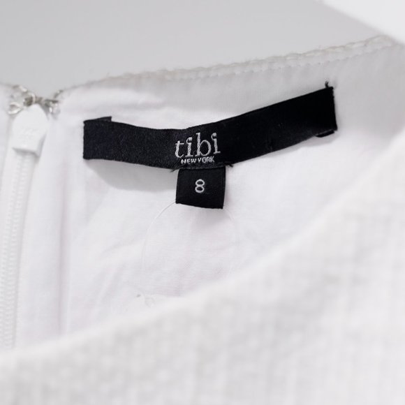 Tibi Alexa Two-Tone Peekaboo Shift Dress - Picture 5 of 10